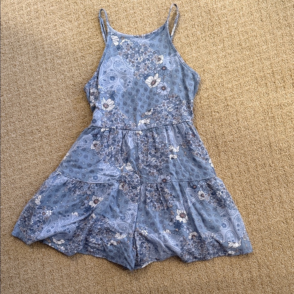 Abercrombie Kids Blue Floral Romper